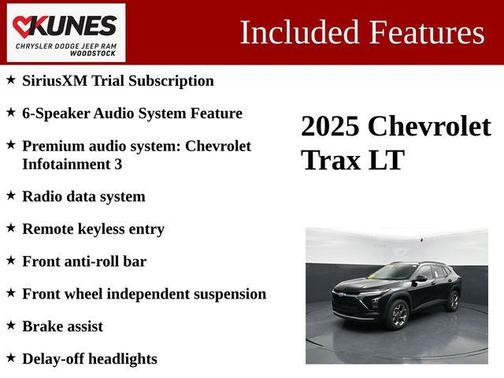 Mosaic Black Metallic 2025 Chevrolet Trax LT