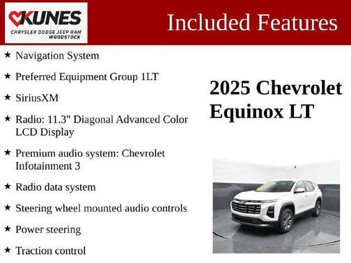 Summit White 2025 Chevrolet Equinox 1LT