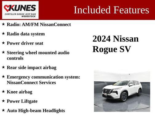 Everest White Pearl 2024 Nissan Rogue SV