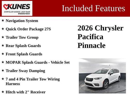 Bright White Clearcoat 2026 Chrysler Pacifica L