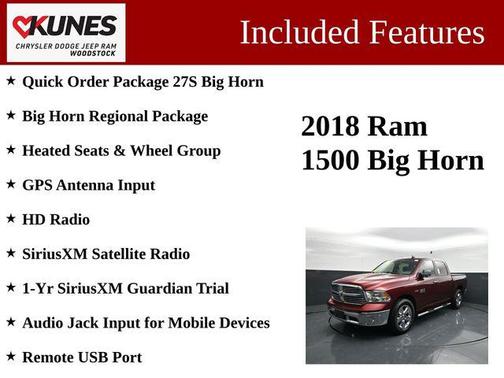 Delmonico Red Pearlcoat 2018 RAM 1500 Big Horn