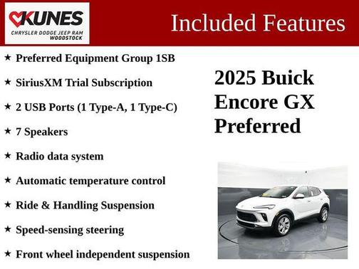 Summit White 2025 Buick Encore GX Preferred