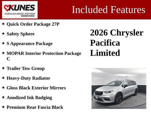Silver Mist Clearcoat 2026 Chrysler Pacifica Limited