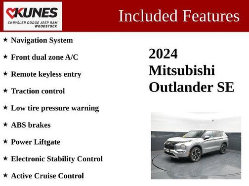 Black 2024 Mitsubishi Outlander SE