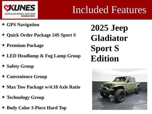 Green Machine 2025 Jeep Gladiator Sport S