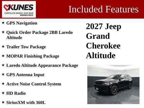 High Gloss Black 2027 Jeep Grand Cherokee Altitude