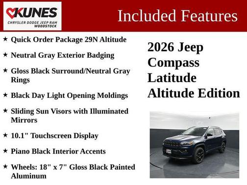 Fathom Blue Pearl Coat 2026 Jeep Compass Sport