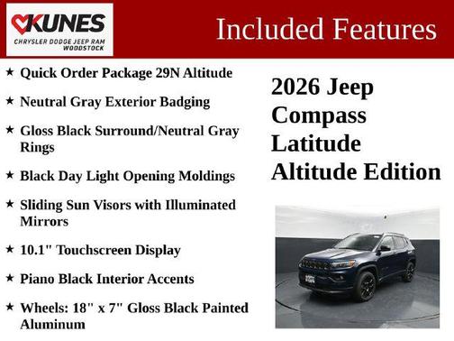 Fathom Blue Pearl Coat 2026 Jeep Compass Sport