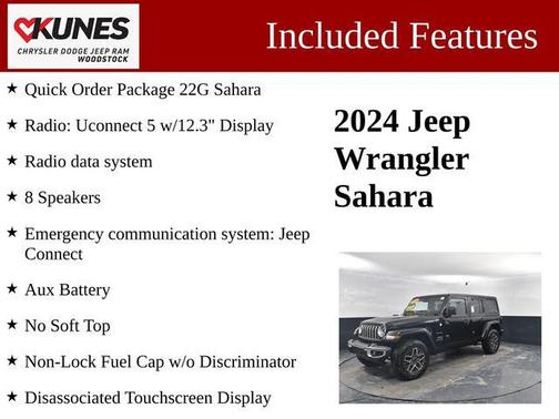 Black Clearcoat 2024 Jeep Wrangler 4-Door Sahara 4x4