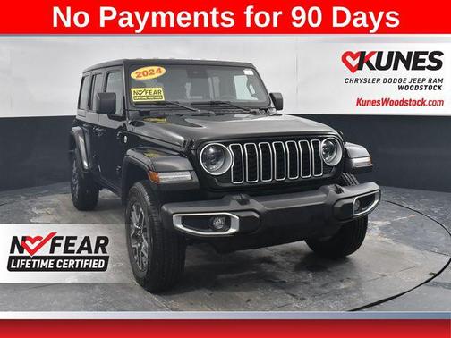 Black Clearcoat 2024 Jeep Wrangler 4-Door Sahara 4x4