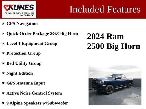Patriot Blue Pearlcoat 2024 RAM 2500 Big Horn Crew Cab 4x4 6'4' Box