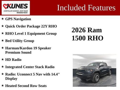 Forged Blue Metallic 2026 RAM 1500 RHO Crew Cab 4x4 5'7' Box