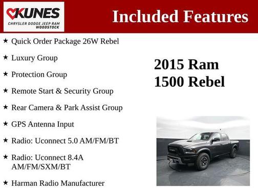 Granite Crystal Metallic Clearcoat 2015 RAM 1500 Rebel