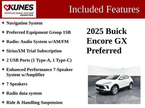 Summit White 2025 Buick Encore GX Preferred