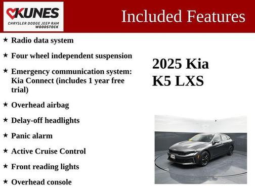Interstellar Gray 2025 Kia K5 LXS