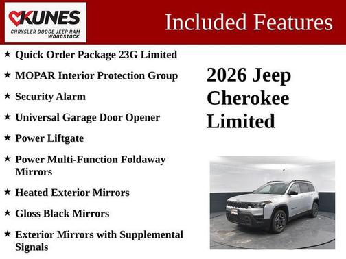 Silver Zynith Clearcoat 2026 Jeep Cherokee Limited