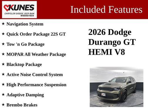Green Machine 2026 Dodge Durango GT HEMI V8 AWD