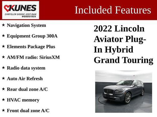 Gray Metallic 2022 Lincoln Aviator Grand Touring AWD