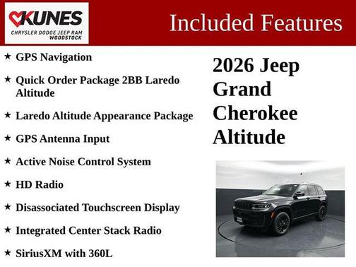 Diamond Black Crystal Pearlcoat 2026 Jeep Grand Cherokee Altitude
