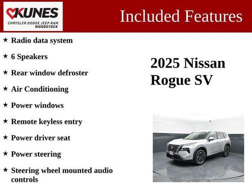 Brilliant Silver Metallic 2025 Nissan Rogue SV