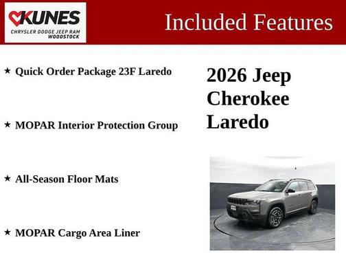 Sting-Gray Clearcoat 2026 Jeep Cherokee Laredo 4x4