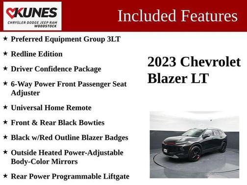 Black 2023 Chevrolet Blazer 3LT