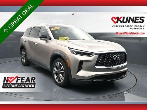 Warm Titanium 2023 INFINITI QX60 Luxe