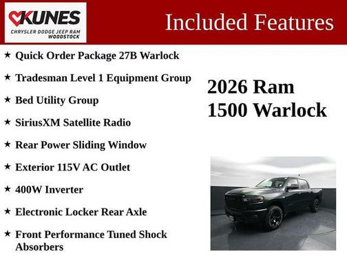 Serrano Green Metallic 2026 RAM 1500 Warlock Crew Cab 4x4 5'7' Box