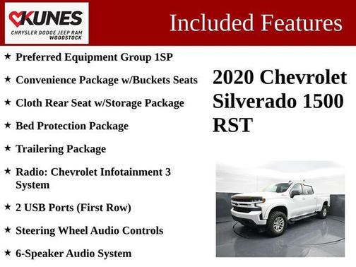 Summit White 2020 Chevrolet Silverado 1500 RST