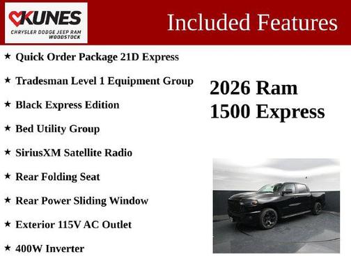 Diamond Black Crystal Pearlcoat 2026 RAM 1500 Express