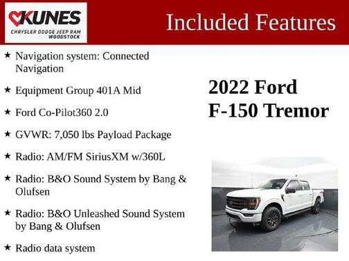 Oxford White 2022 Ford F-150 Tremor