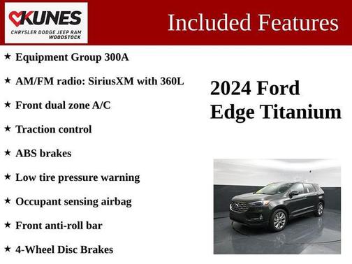 Green Metallic 2024 Ford Edge Titanium