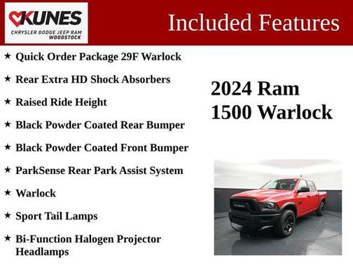 Flame Red Clearcoat 2024 RAM 1500 Classic Warlock Crew Cab 4x4 5'7' Box