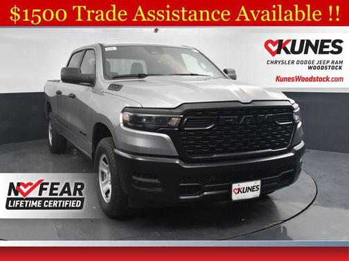 Billet Silver Metallic Clearcoat 2026 RAM 1500 Tradesman