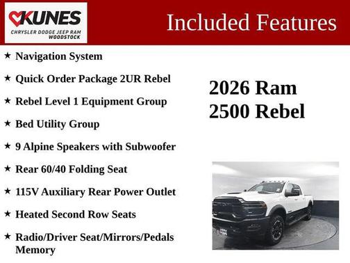 Bright White Clearcoat 2026 RAM 2500 Power Wagon