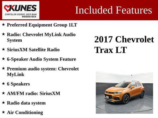 Orange Burst Metallic 2017 Chevrolet Trax LT