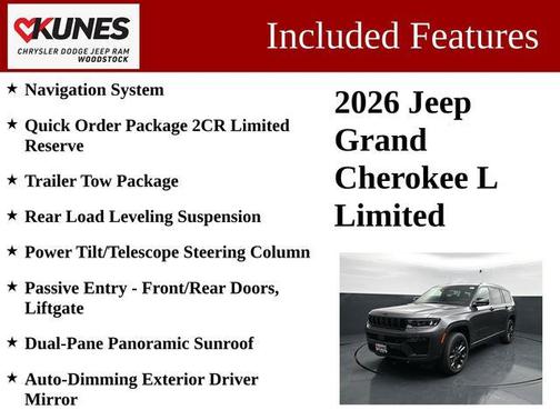 Baltic Gray Metallic Clearcoat 2026 Jeep Grand Cherokee L Limited