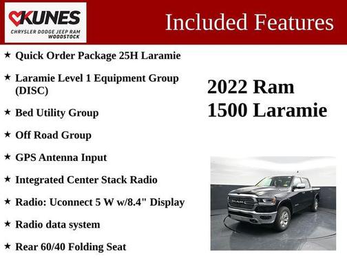 Diamond Black Crystal Pearlcoat 2022 RAM 1500 Laramie
