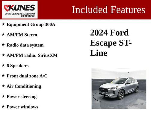 Silver Metallic 2024 Ford Escape ST-Line