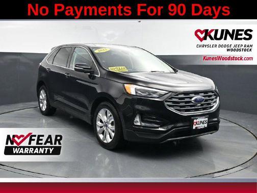 Black Metallic 2022 Ford Edge Titanium