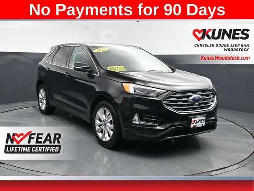 Black Metallic 2022 Ford Edge Titanium