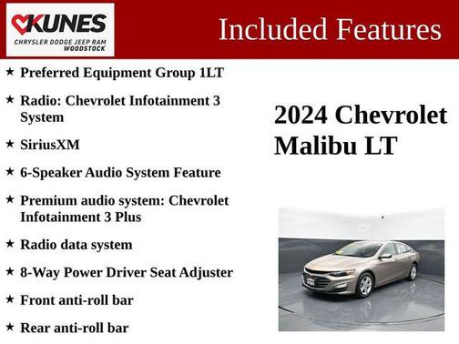 Mineral Gray Metallic 2024 Chevrolet Malibu FWD 1LT