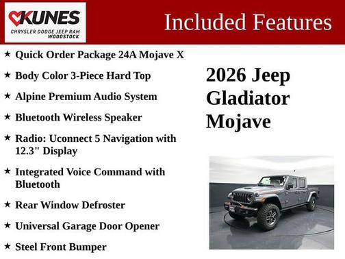 Anvil Clearcoat 2026 Jeep Gladiator Mojave X 4x4