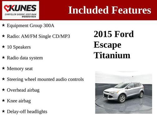 Ruby Red Metallic Tinted Clearcoat 2015 Ford Escape Titanium