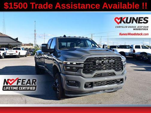 Ceramic Gray Clearcoat 2026 RAM 3500 Limited Crew Cab 4x4 8' Box