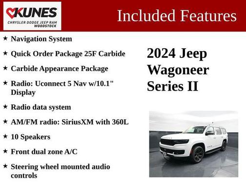 Bright White Clearcoat 2024 Jeep Wagoneer Series II Carbide