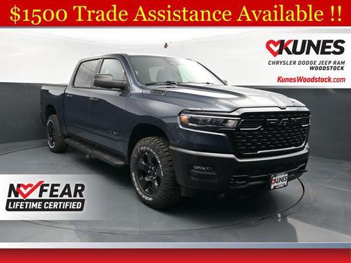 Forged Blue Metallic 2026 RAM 1500 Warlock Crew Cab 4x4 5'7' Box