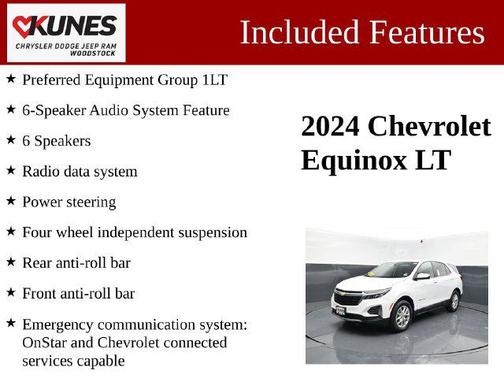 Summit White 2024 Chevrolet Equinox 1LT