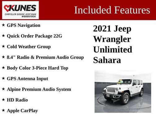 Bright White Clearcoat 2021 Jeep Wrangler Unlimited Sahara