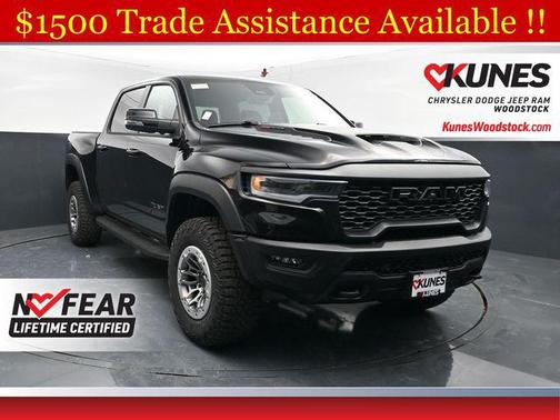 Diamond Black Crystal Pearlcoat 2026 RAM 1500 RHO Crew Cab 4x4 5'7' Box